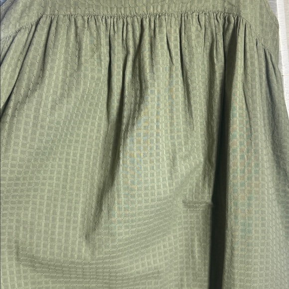Gap Army Green Spaghetti Strap Textured Pocketed Midi Sundress Size Small - Picture 14 of 15